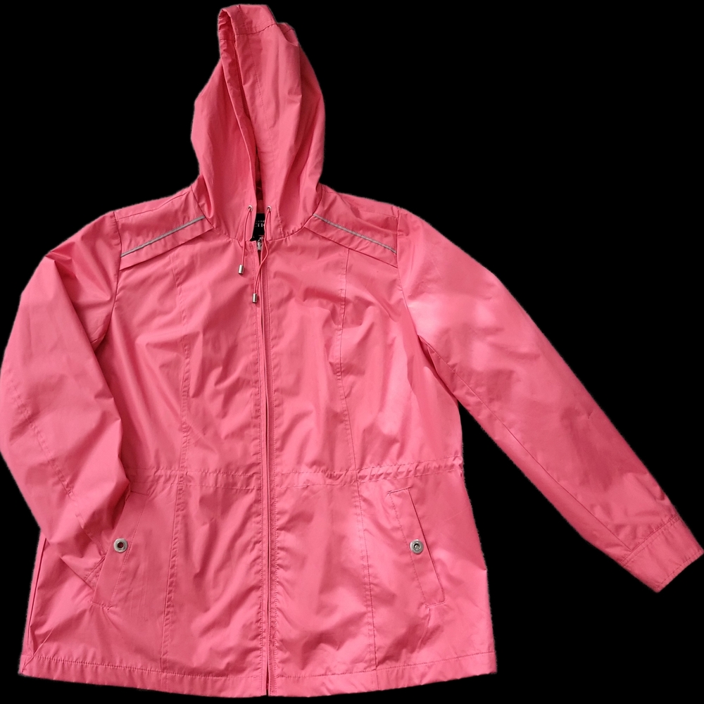Northern Reflections Vibrant Pink Rain Jacket